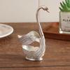 6 Pieces Coffee Spoon Set Swan Base Holder Stainless Steel Spoons Dessert Spoon Set  Fruit Dessert