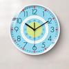 Wall Clock Scientific Design Easy To Read Silent Non-Ticking Battery Operated Colorful Clock Classroom Nursery Time Learn Tool