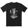 CA0213 100% Cotton Short Sleeve Cat Unisex T Shirt Casual Summer Loose Cat Mens Tshirt for Men Cool Men T-shirt Male Tee Shirts