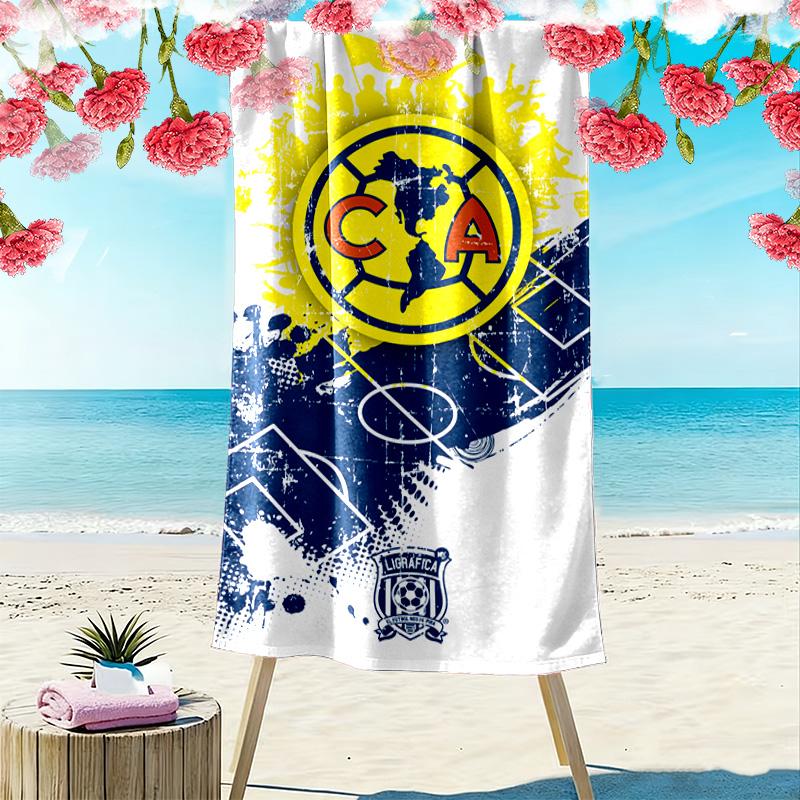 Club América Print Beach Towel, Large Soft Quick Dry Towel for Beach Camping Swimming