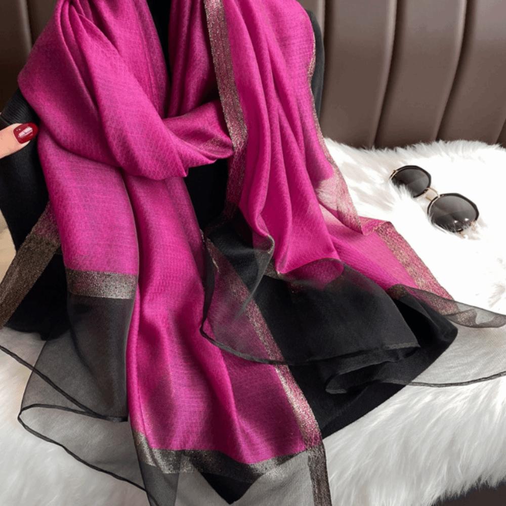 Thin Women Hijab Shawls Large Long Shawls Headkerchief Luxury Silk Scarf Ladies
