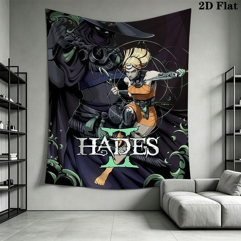 Hades poster Wall Hanging Printed Fabric Blanket Decorative Tapestries for Bedroom Living Room Home Decor