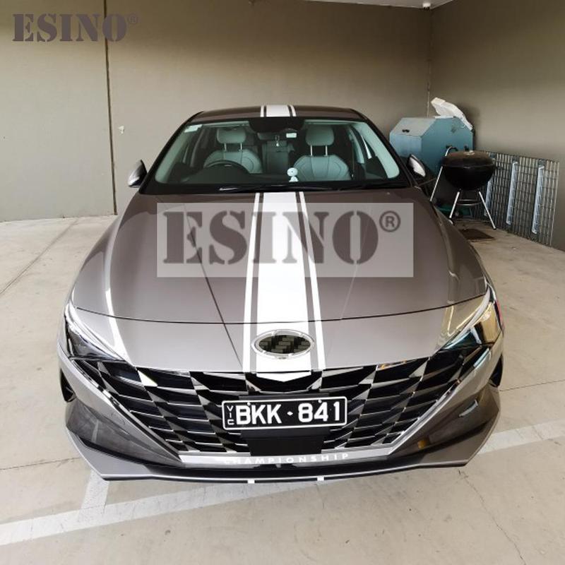 Горячая Распродажа Новый Стиль Полосатые Чехлы на Капот Автомобиля Виниловая Спортивная Наклейка Декоративная Наклейка на Капот Авто Аксессуары 24 см x 120 см