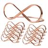 10pcs Rose Gold Table Number Holder Wedding Birthday Party Event Reception Decor Infinity Place Card Holder Photo Note Memo Clip