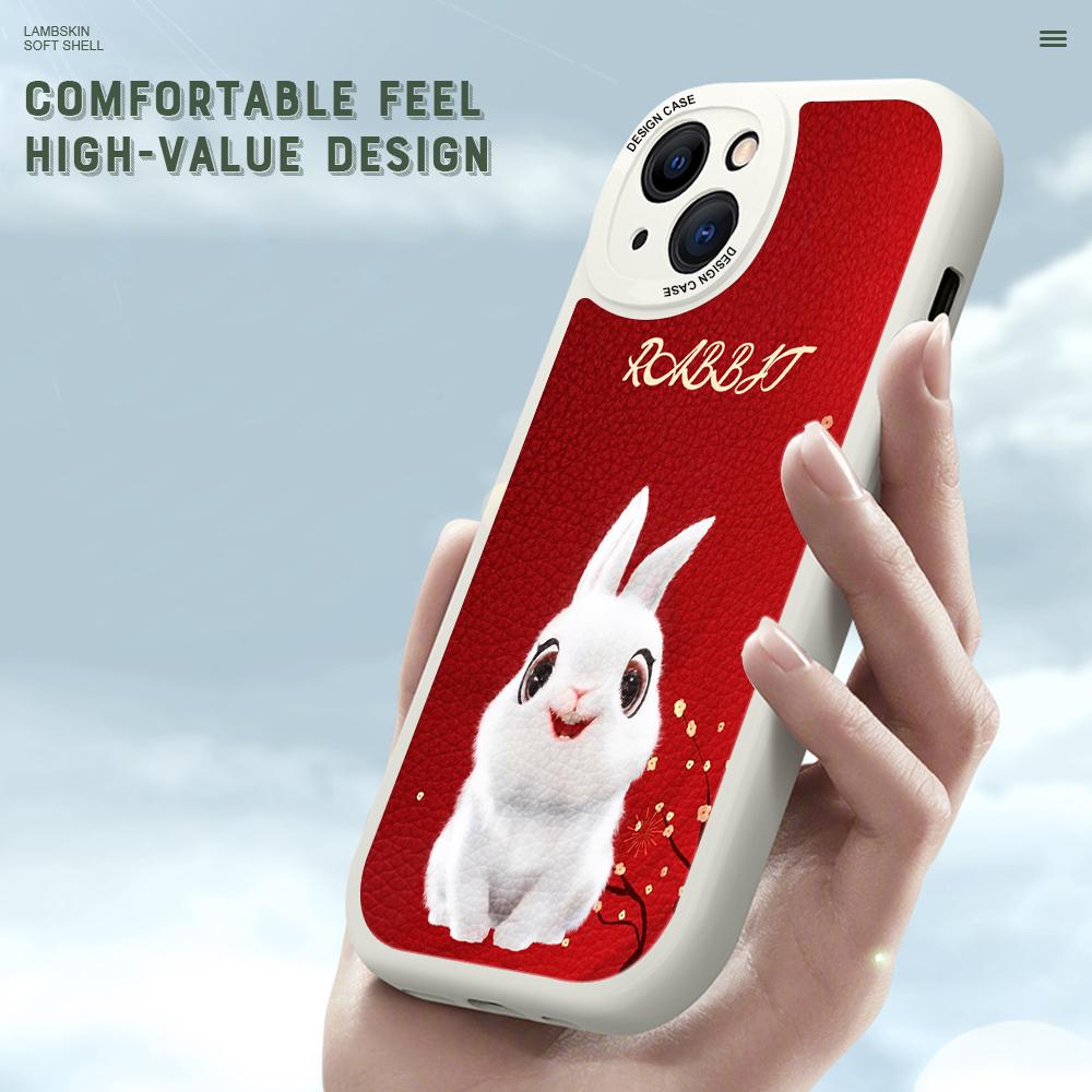 Тонкий весенний фестиваль Гала-талисман из кожи кролика, чехол из искусственной кожи, чехол для телефона для Huawei Honor Infinix iPhone Vivo