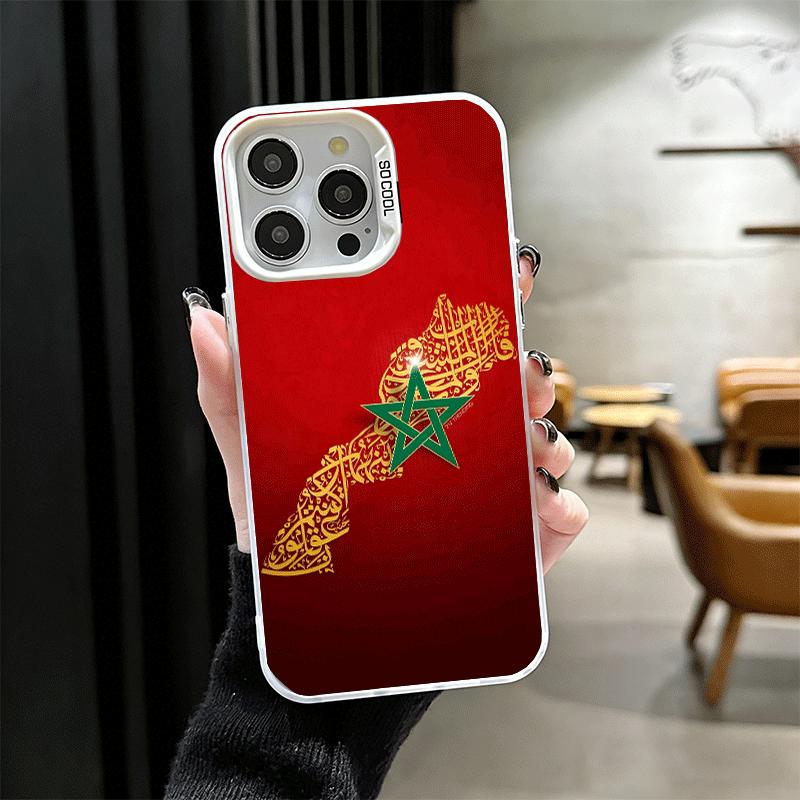Morocco Flag Shockproof Phone Case for iPhone 17 Air 16 16E 15 Pro Max 14 Plus 13 Mini 12 Back Cover Anti Fall Fundas