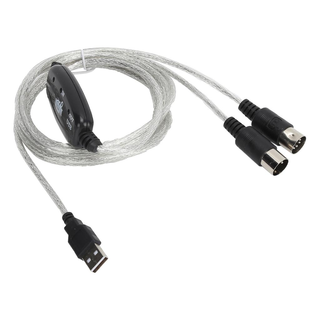 MIDI Cable MIDI To USB Cord Adapter Midi Converter for XP VISTA OS X Window7