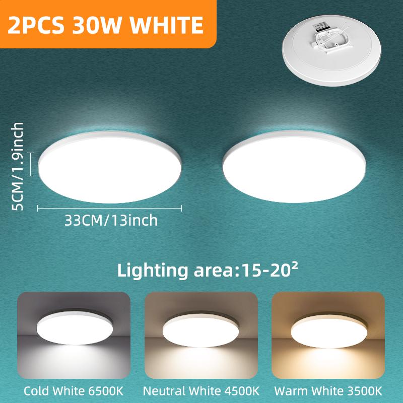 Modern Led Ceiling Lamp 220V 18W 30W Ultra Thin Ceiling Lights for Living Room Bathroom Home Lighting