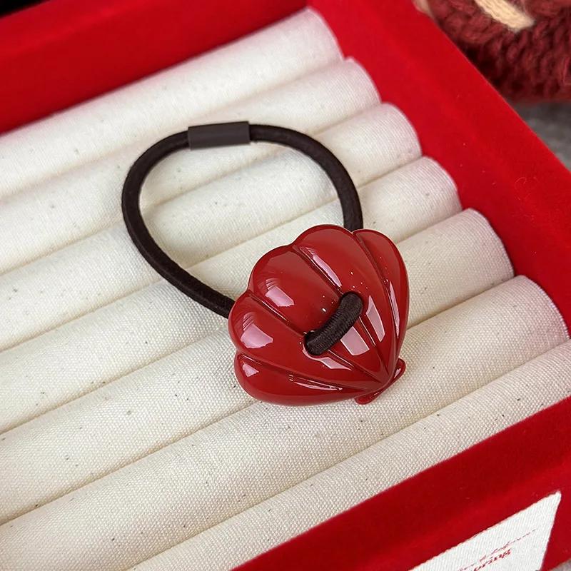 Красные резинки для волос, резинки для волос для женщин, резинки для волос, модные аксессуары для волос, держатели для хвостиков, головные уборы, подарки