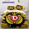 Постельное белье с узором SG Dynamo Dresden, Комплект с одеялом, Пододеяльник, Наволочка, Домашний подарок на день рождения (1 пододеяльник + 2 наволочки, без наполнителя)