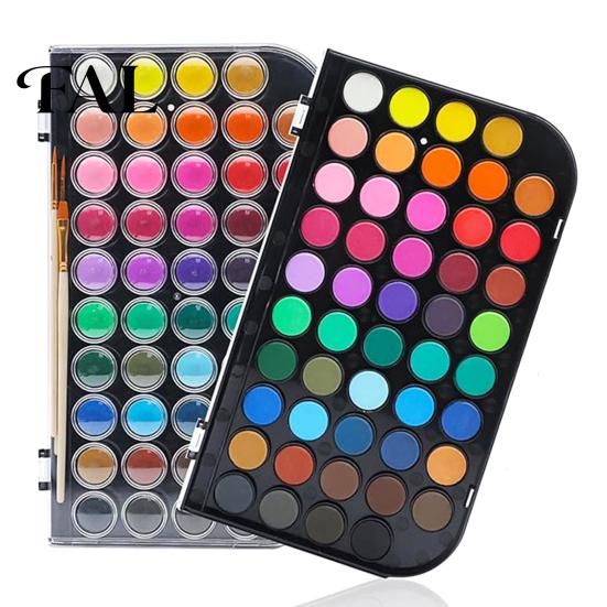 Portable Sketching Watercolor Paint Set, High Chromaticity Solid Kit, Set Dissolves in Water Paint, for Professional Illustrations Calligraphy