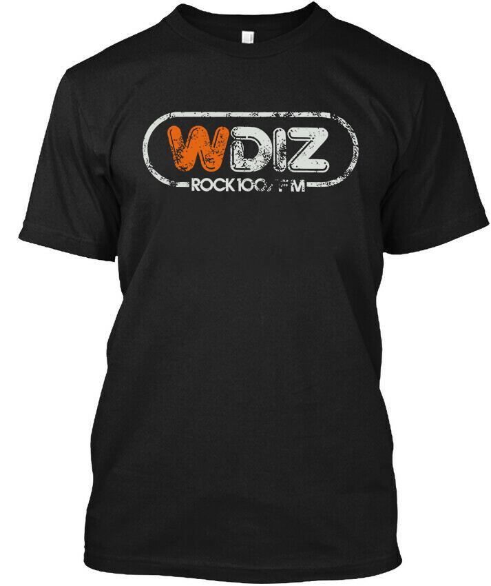 НОВЫЙ! Популярная футболка WDIZ American Radio Graphic Винтажный Ретро Логотип Размер S-4XL Унисекс