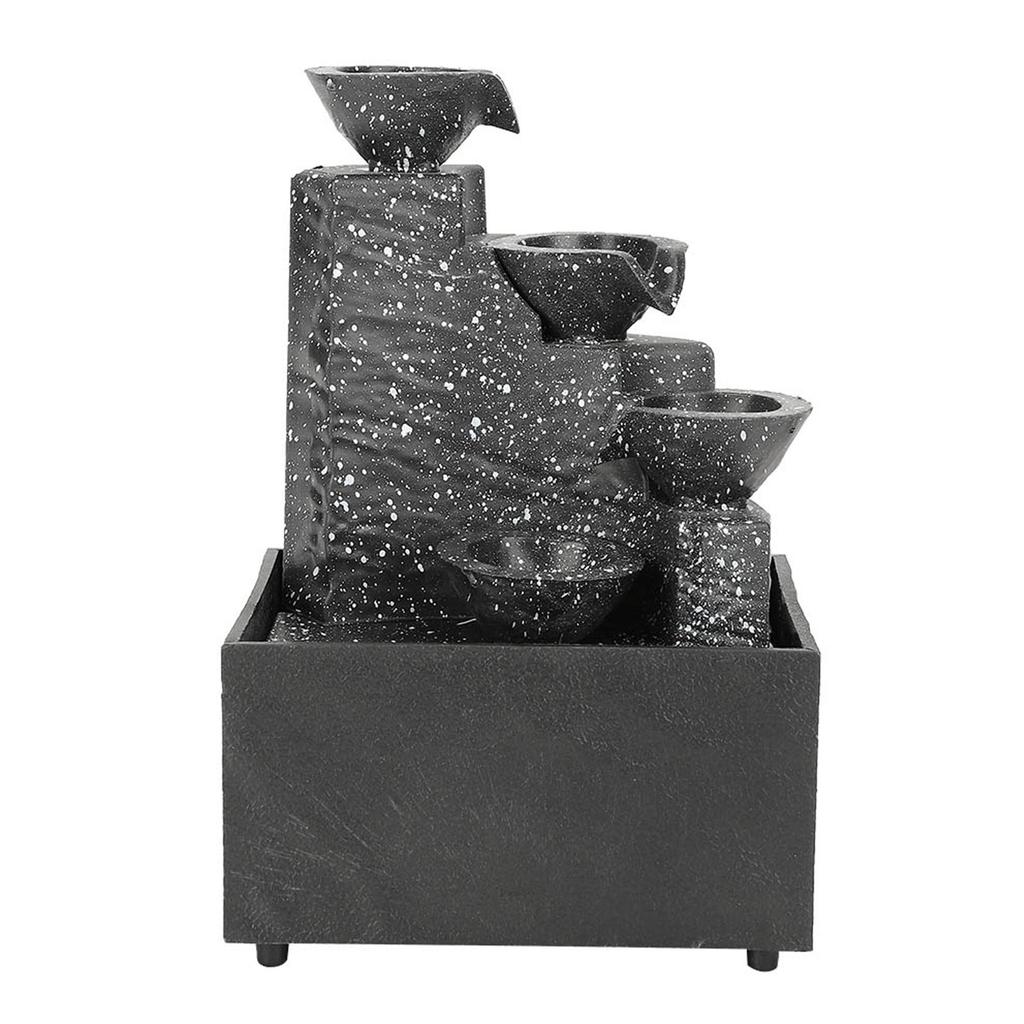 Desktop USB Water Fountain Ornament Crafts for Indoor Home Office Table Decoration