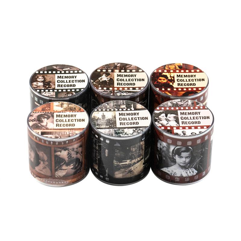 1pcs/1lot Decorative Adhesive Tapes Memory Collection Record Diary Junk Journal DIY Paper Japanese Masking Scrapbooking Stickers