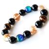 Four Gods Firefly Glass Bracelet 12mm Glowing Kerama Marine Crystal Natural Stone Power Stone Accessory Men's