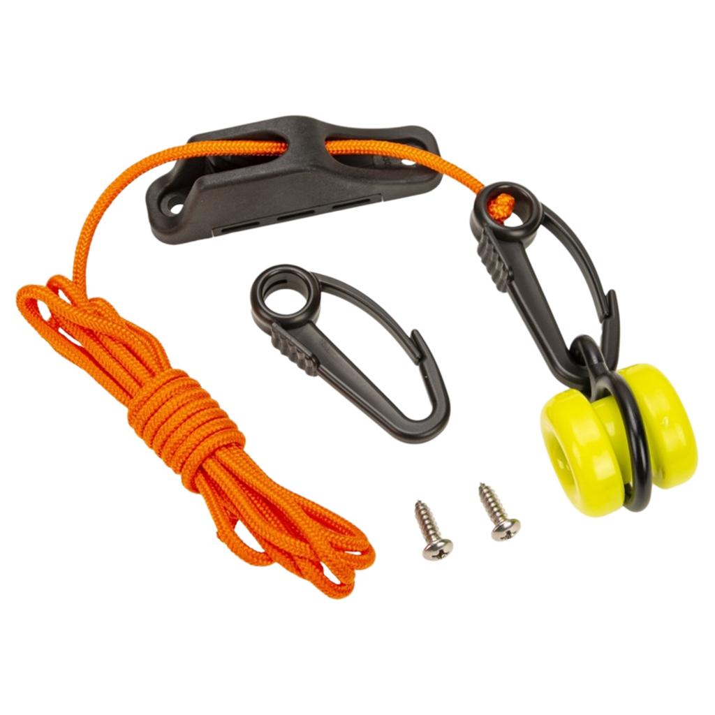 Downrigger Weight Retriever 86.6-Inch Cord with Snap Fairlead Cleat Boat Fishing Tool for Trolling and Deep-Sea Fishing