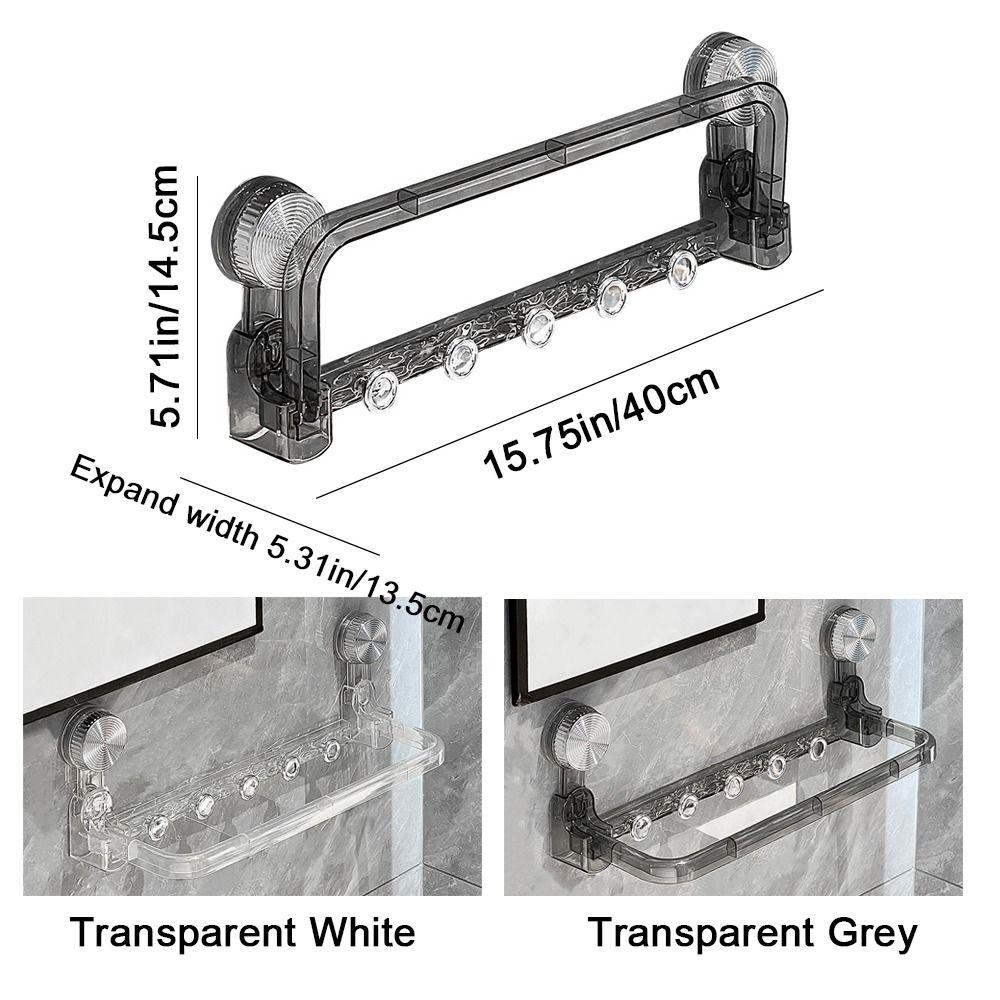 Punch Free Towel Storage Rack Wall Mounted Faucet Shelf Practical Towel Bar for Home