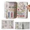 Enthusiasts & Beginners Embroidery Instructions Book for DIY Sewing Kit, Creative Embroidery Stitches Book, Family Stitching Loose-Leaf Book