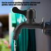 Wall Mount Water Faucet Black Faucet Easy Install Water Tap  Outdoor