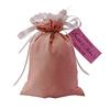 20 Satin Drawstring Gift Pouch Small Favor Bags Wedding Party Rustic With Personalized Paper