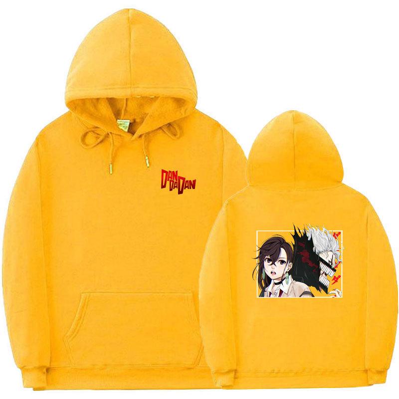 Аниме Дандадан Мужские Модные Худи Мужские Женские Толстовки с Капюшоном Хип-Хоп Повседневные Пуловеры Осень Мальчики Девочки Уличная Одежда Худи