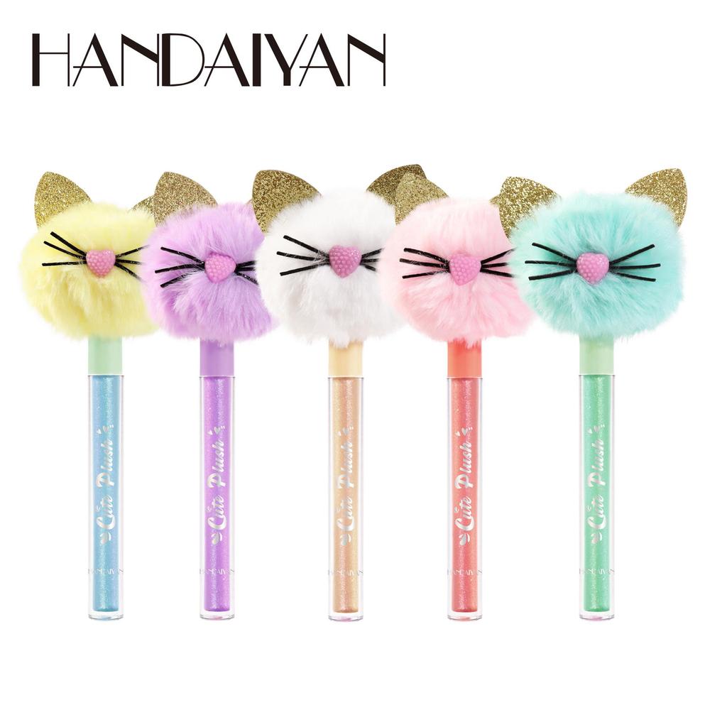 HANDAIYAN 5 цветов, блеск для губ, долговечный, милый, блестящий, красный, телесный, помада, жидкий, водостойкий, увлажняющий, светящийся блеск для губ, макияж