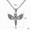 European and American Street Hip-hop Necklace, Little Angel Pendant, Trendy Couple Personality Pendant