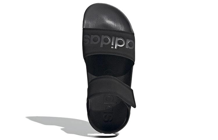 Сандалия Adilette Adidas 'Черно-серый' FY8649