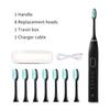 Ultrasonic Electric Toothbrush Rechargeable USB for Adults Teeth Whitening 5Mode Sonic Tooth Brushes Smart Timer with Travel Box