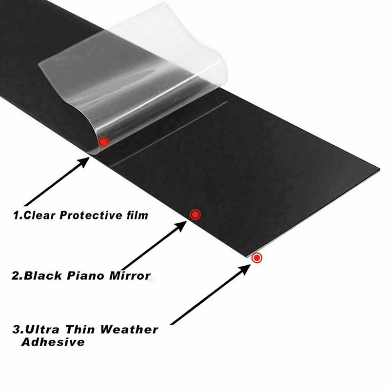 8 шт. глянцевые черные автомобильные столбы, двери, окна, BC, наклейки на отделку колонн, наклейка, подходит для Mercedes Benz GLC Class 2023