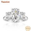 Tancise 8*11 Jewelry Wedding Ring 18K Zircon Ring Luxury Classic.