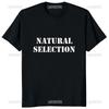Футболки Natural Selection с принтом для мужчин Футболки с графическим принтом Evolution Модная повседневная уличная одежда Топы в стиле Харадзюку Свободные футболки