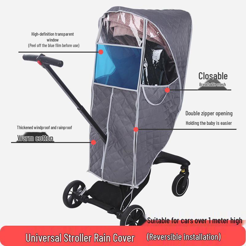 Universal Winter Warm Stroller Rain and Windproof Cover