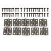 10Pcs Antique Door Cabinet Luggage Furniture Hinges Jewelry Wood Boxes Hinge Home Decoration w/Screw 18*16mm Bronze/Silver/Gold