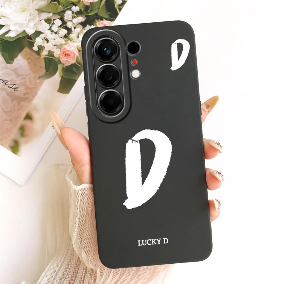 For Tecno Camon 50 Pro 4G CN5c Lucky Initial Letter Phone Case For Tecno Camon 50Pro 4G Soft Silicone Cases Bumpers
