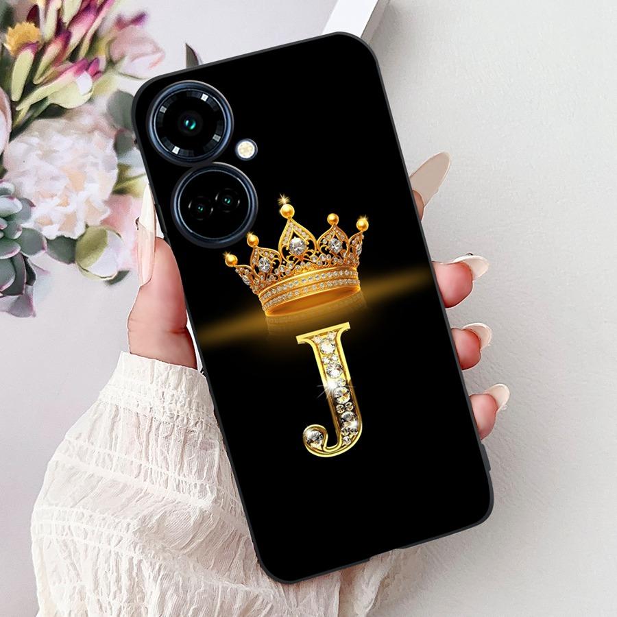 Чехол для Tecno Camon 19 Pro Ударопрочный Корона Буква Мягкий Силикон Funda для Tecno Camon19 Neo 19Pro Задняя Крышка Camon 19NeoFundas