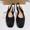 Модные женские сандалии на плоской подошве в балетном стиле, летние, дизайнерские, с милым узлом-бабочкой, с ремешком на пятке, уличные, для танцев, туфли Мэри Джейн для леди