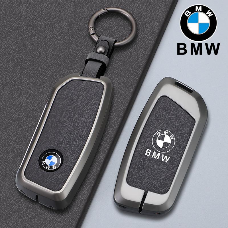 BBIK2 Car Key Case Cover Shell Fob Holder For BMW x1 u11 7 Series 735i 740Li X7 I7 G07 G09 LCI XM IX I20 2024 U06 G81 M3 Accessories