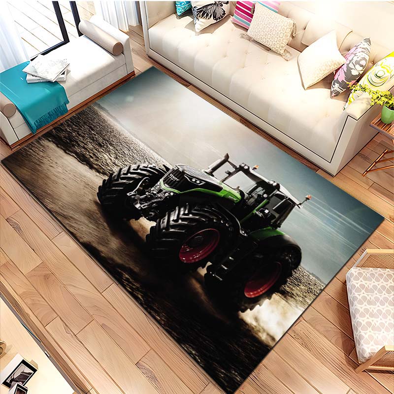 Большой трактор F-Fendt Ковер для гостиной, спальни, дивана, прихожей, домашний декор, противоскользящий коврик, ковер для зоны, коврики для гардеробной
