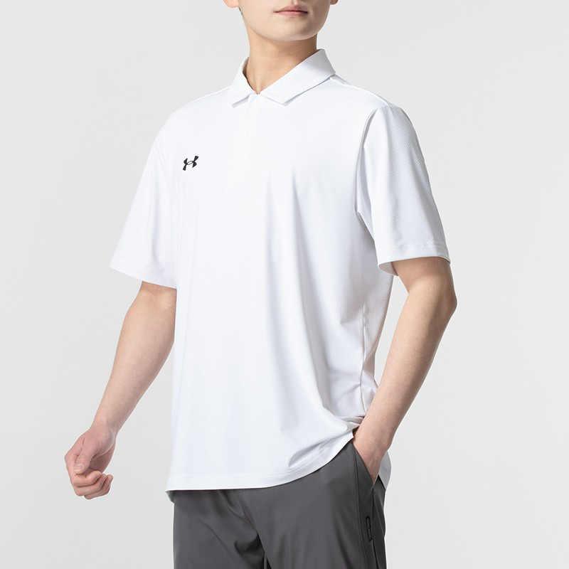 Under Armour Спортивная серия Lifestyle Повседневная рубашка поло с коротким рукавом Унисекс Рубашки поло Белые 24500503-100