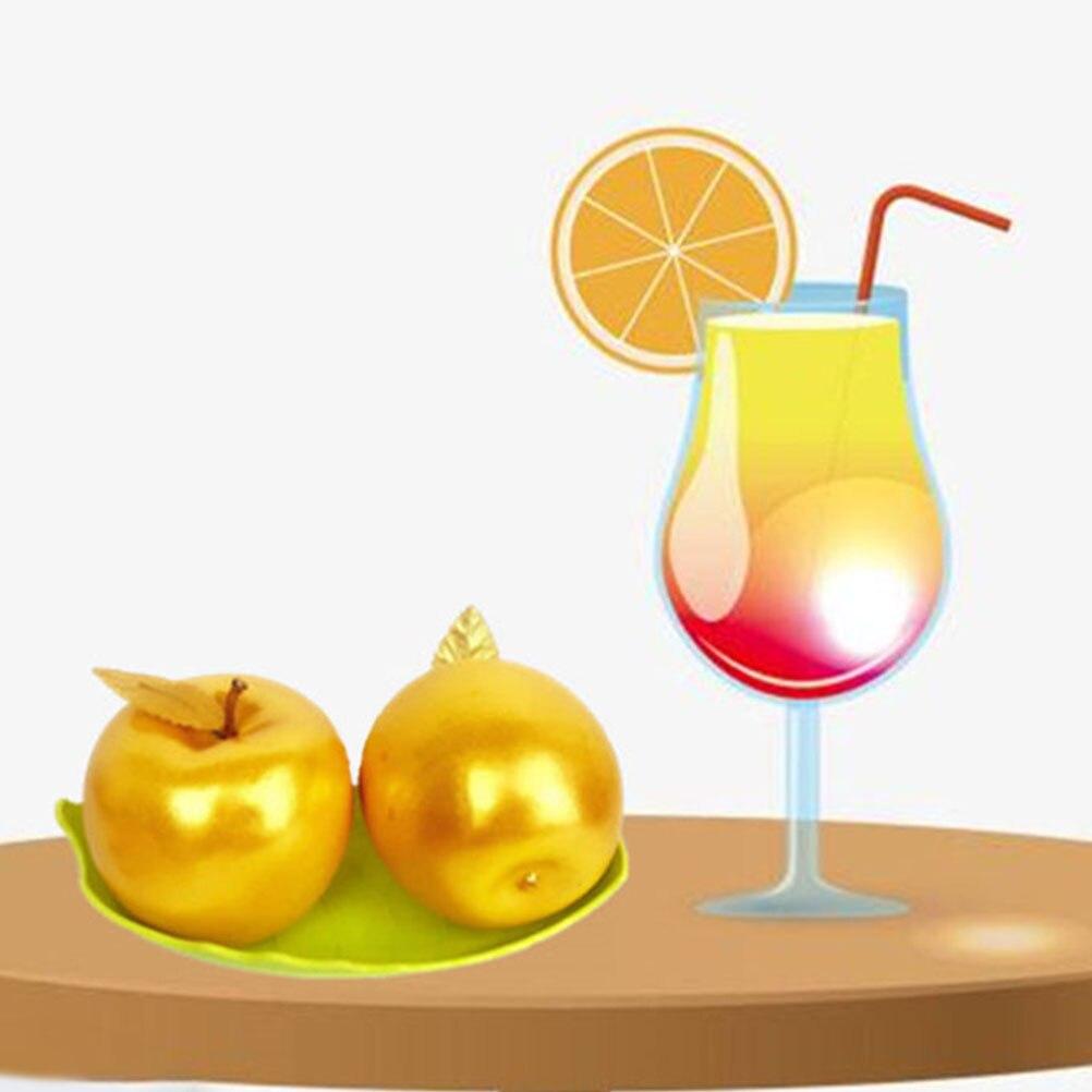 Яблоки, фрукты, искусственная модель, имитация реалистичного декора, яблоко, красные фрукты, декоративные рождественские ломтики овощей, овощей