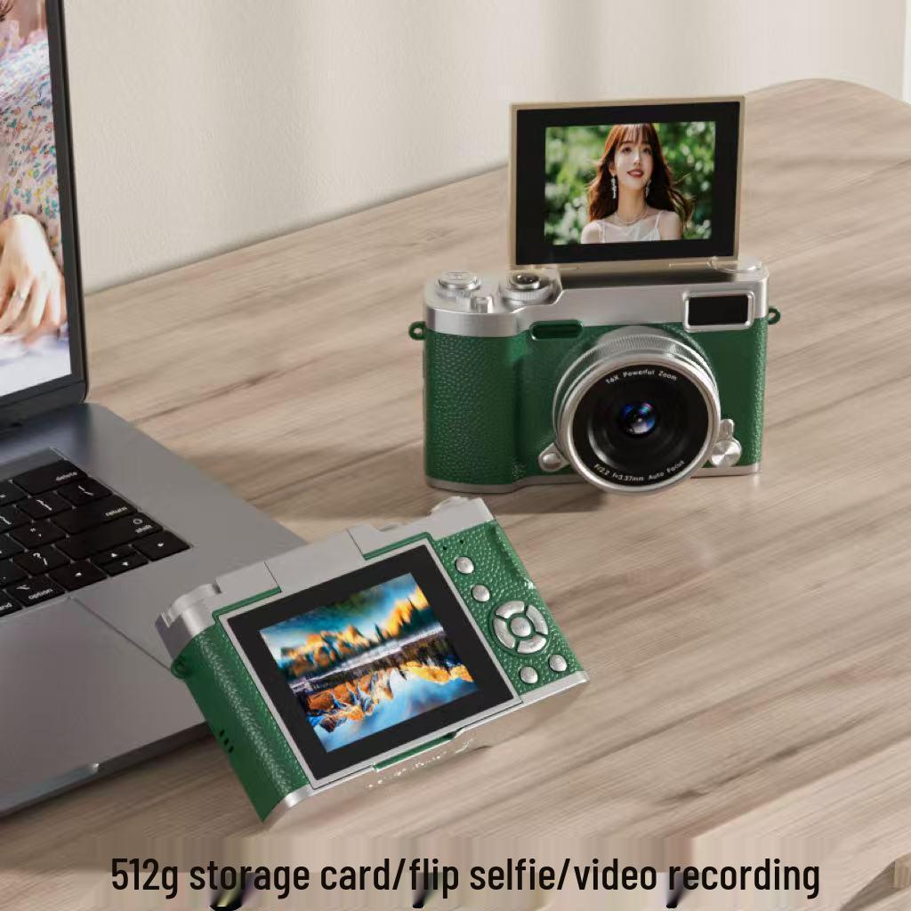 HD Цифровая флип-камера для студентов - Ретро-стиль, Начальный уровень