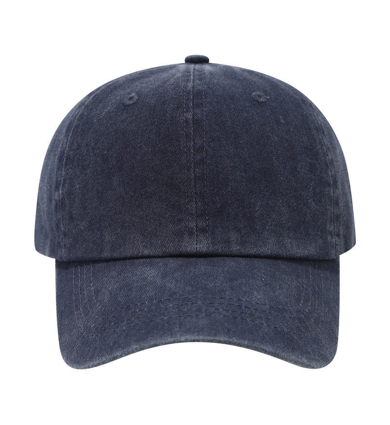 European American-style Dad Cap Washed Baseball Cap 100% Cotton Soft Crown Embroidered logo Distressed Finish Sun-protective