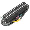 Musiclily Pro Alnico 5 Hot Rails Хамбакер Super для Stratocaster Электрогитары Черный Звукосниматель Single-Size, 13.2K Дисторшн, Гитар,