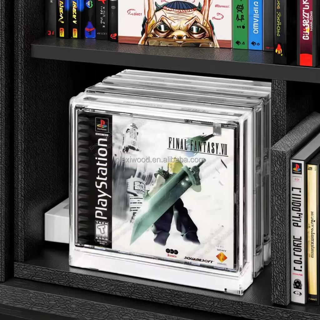Современный Экологичный Прозрачный Акриловый Кейс-Дисплей B для CD Игр, Многодисковый Акриловый Органайзер, Защитный Бокс