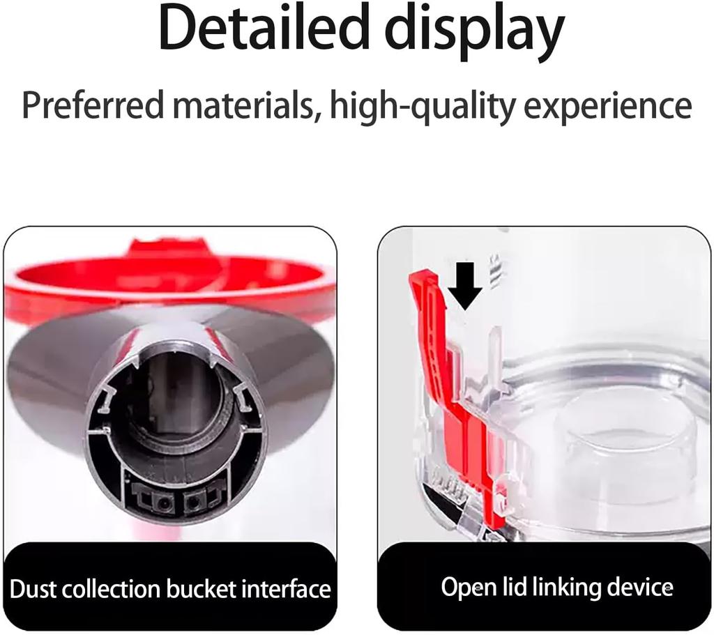 Suitable for V7/V8/SV10/SV11 vacuum cleaner dust bucket Red