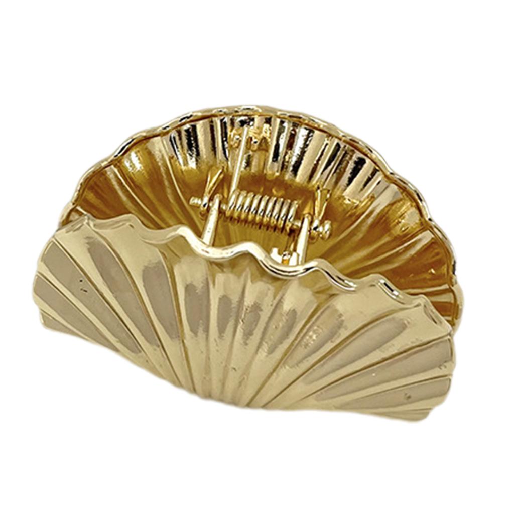 Винтажные металлические зажимы для волос, заколки для волос, стильные крабы для волос, уникальная заколка для волос в виде ракушки, шарм для легких причесок и быстрой укладки