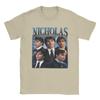 Nicholas Alexander Chavez Vintage T Shirt Men Pure Cotton Vintage T-Shirt Round Neck Retro Bootleg Graphic Tees Clothing Gift