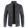 Men's Autumn and Winter New Middle-aged Cardigan Sweater European Size Men's Casual Knitwear