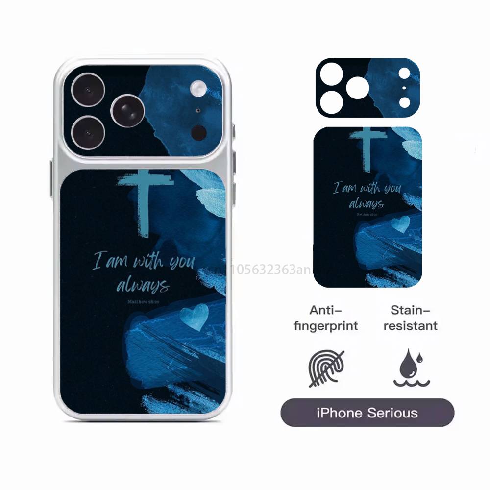 God Jesus Bible Verse Isaiah Removable HD/Matte Full Coverage Films For iPhone 17 Pro Max 17 Pro